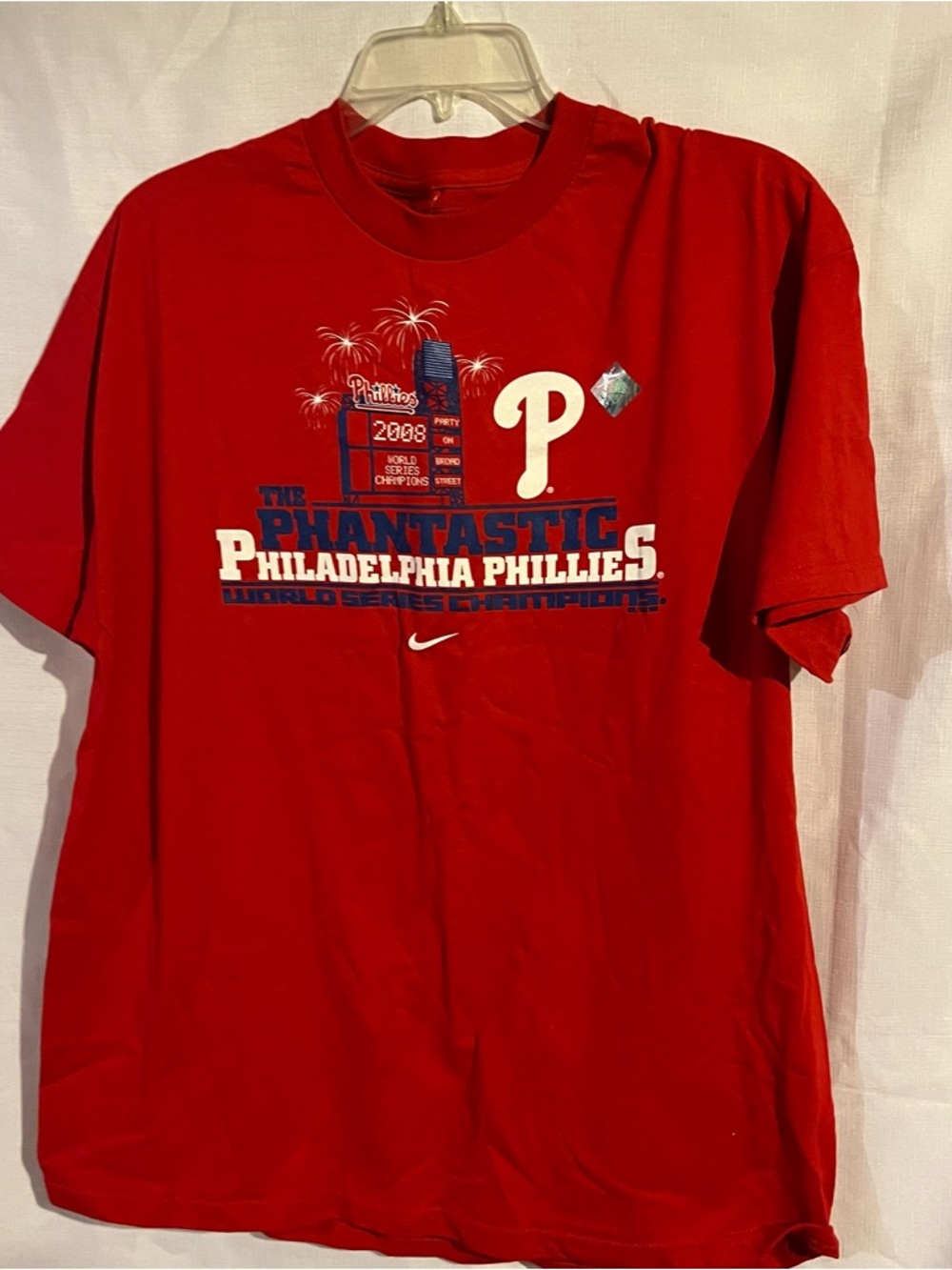 Nike Red Philadelphia Phillies 2008 'Phantastic' Graphic Tee